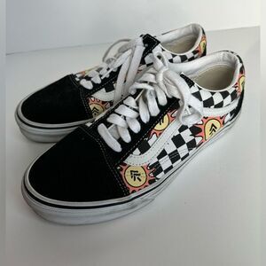 Vans x Parks Project Old Skool Low Shoes Mens 9 White Black Checkered Sneaker